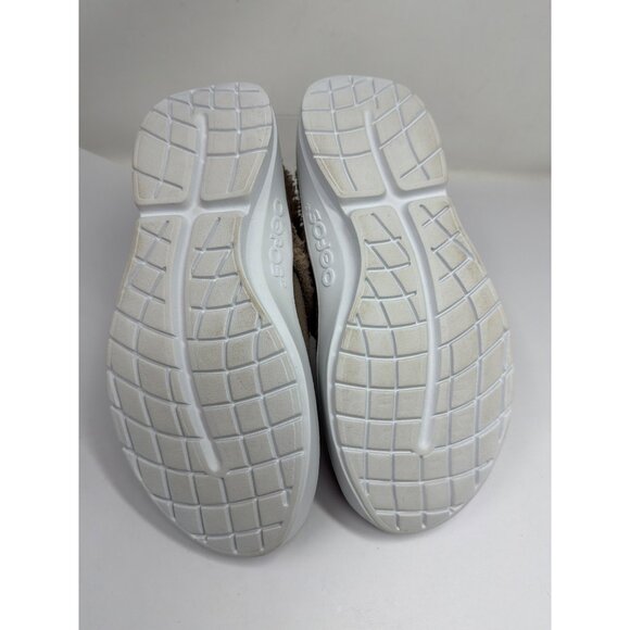 OOFOS Womens W9 EU40 OOcoozie Mule Shoes Brown Plush Lined Recovery Clogs - Picture 5 of 5